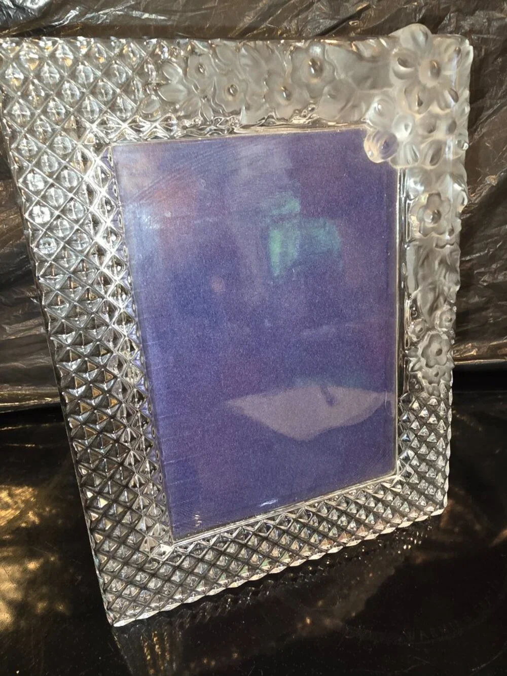 Mikasa Crystal Picture Frame 7.5